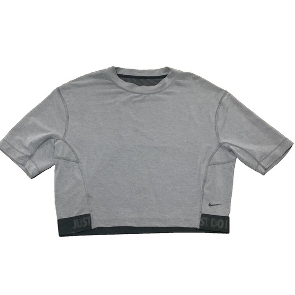 Nike Tops - Nike Dry Fit Women's Size M - Gray Cropped Athletic Shirt